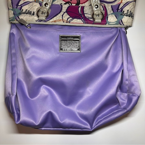 Coach Happy Poppy Multi Colored Heart Shoulder Bag - Picture 5 of 7